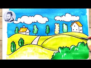 Comment dessiner un paysage de campagne facilement pour les débutants