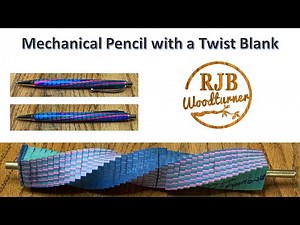 Turning A Twist Blank For A Modified Mechanical Pencil Kit