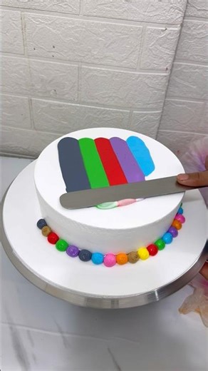 1 Pound Rainbow 🌈 Cake Design #cake #shortvideo #shortsfeed #viralshorts #trending #ytshorts