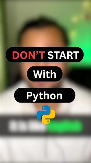 Don’t Start Programming with Python