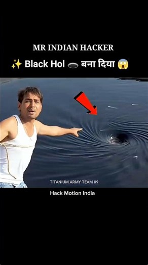 I Made a Black Hole…😱. #mrindianhacker #crazyxyz