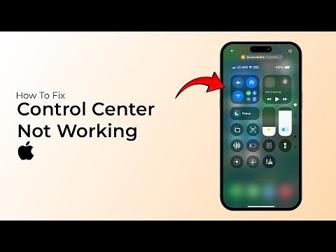 How to fix Control Center Not Working iPhone (iOS 18)?