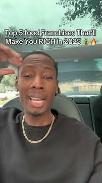 Top 5 Food Franchises That will make you RICH 2025