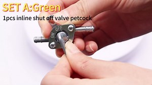 3.3Ft Fuel Line with Clamps Fuel Filters Inline Shut Off Valve Petcock Set for GY6 50cc 70cc 90cc 110cc 125cc 150cc Taotao Coolster Apollo Baja ATV Dirt Pit Bike Go Kart (Red)