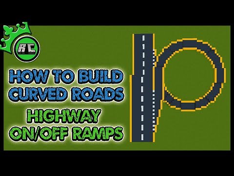 HOW TO MAKE CURVED ROADS IN MINECRAFT | Highway On/Off Ramps | CITY BUILDS