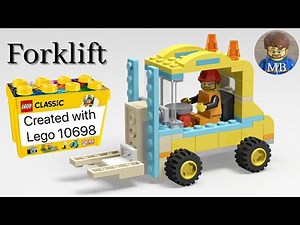 Building a Forklift using Lego classic 10698 - DIY instruction - 10698 Lego classic ideas