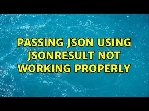 Passing Json using JsonResult not working properly