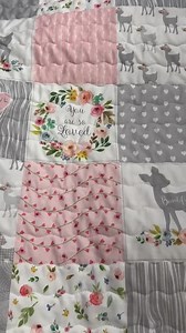Baby Girl Quilt Handmade|woodland Theme| Nursery Decor| Baby Shower Gift| Crib Bedding| Handmade Baby Blanket - Etsy