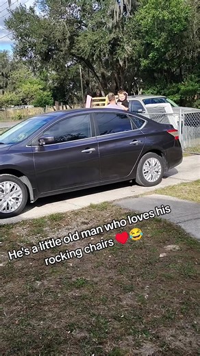 Adorable Toddler Enjoys Rocking Chair Fun