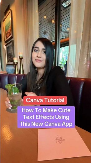 Canva Tutorial - How To Make Cute Text Effects Using This Brand New Canva App!