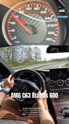 BRABUS 600 AMG C63 hits the Autobahn! | AutoTopNL