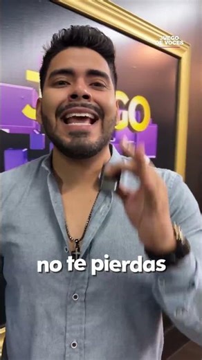 Esteban Silvas shows off his voice and invites you to the premiere of Juego de Voces