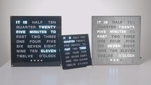LED Word Clock - Displays Time as Text by Tech Tools 