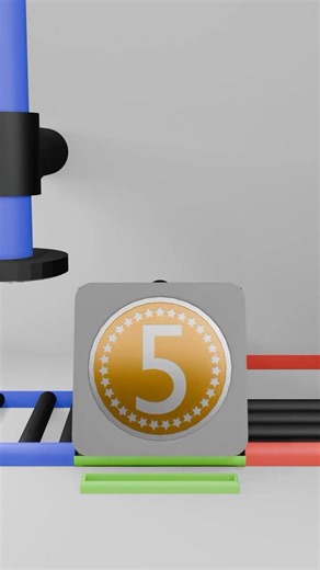 Satisfying factory animation in #blender #satisfying #animation #loop