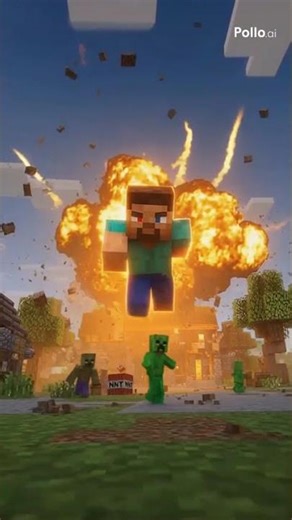 🔥 Steve Escapes a TNT Explosion! Most Epic Minecraft Moment! 💥