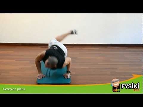 Scorpion plank
