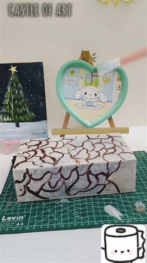Tissue paper box design 🤧📦✨#craft #shorts #castle of art #