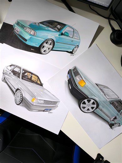 Artes de VW Gol: Um Tutorial de Desenho