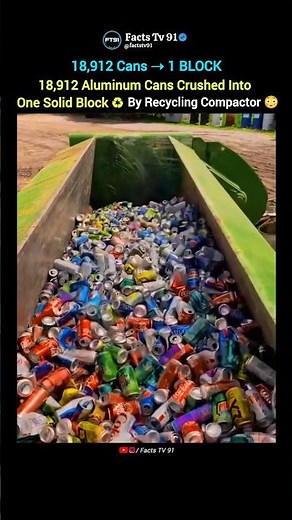 Recycling Compactor Machine ♻️🔥