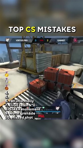 Top cs mistakes (pt. 3) | #cs #conterstrike #csgo #esports