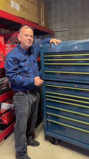 Snap-on Supersonic Blue Roll Cart with Top Box!!! | Snaponmadness