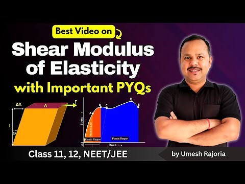 7. Shear Modulus of Elasticity | Stress - Strain Curve | Elasticity | 11th Physics #neet #cbse