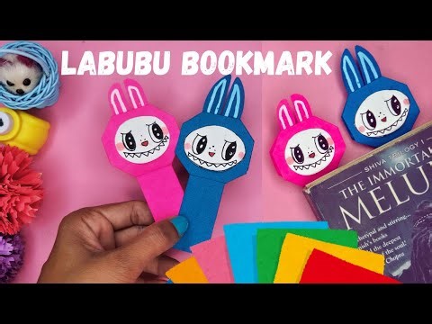 Origami Paper Labubu | Labubu Bookmark | paper craft