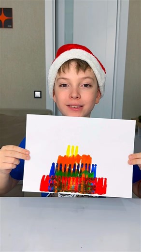 How to draw a cake without a paintbrush! (Easy life hack)