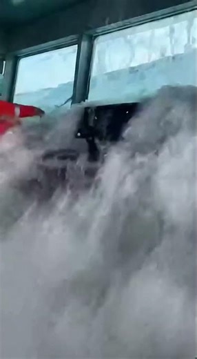 Massive Rogue Wave Smashes Into Cargo Ship Bridge Near The Coast