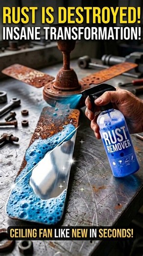 This Rusted Ceiling Fan Turned BRAND NEW in 10 Seconds… 😱 #Shorts