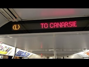 BMT 14 St Line: R160A (L) Train [8 Av-14 St to Canarsie-Rockaway Pkwy]