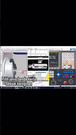 Cara Setting Benda Kerja SSCNC Simulator Swansoft FANUC OiT