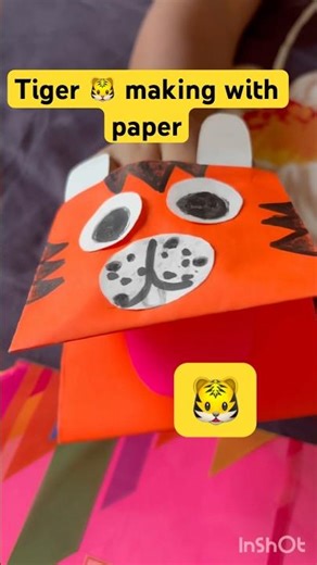 Easy Tiger paper craft #tiger #shorts #ytshorts
