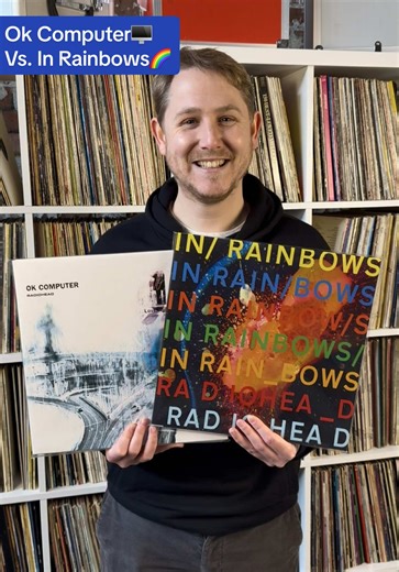 Two Radiohead albums. One choice. Comment Computer🖥️ or Rainbow🌈 in the comments👇 #atlasrecordsuk #radiohead #vinylrecords #okcomputer #inrainbows