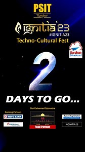 The wait is almost over! Ignitia'23 is just 48 hours away and the excitement is building up! Get ready to witness the most amazing technical extravaganza of the year. Gear up for two days of endless innovation, creativity, and fun! #Ignitia23 #CountdownBegins #ExcitementBuildingUp | PSIT Kanpur
