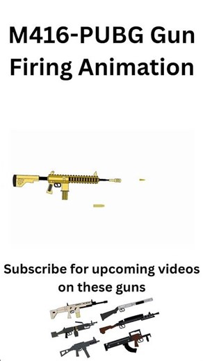 M416 PUBG Gun , Firing Animation