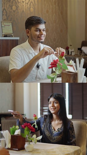 Vishal Singh on Instagram: "Thanks for 1 million views❤️❤️ POV: He’s trying to impress her with a full cinematic setup 🎥✨ She just asked for a snap 😅📱 …then asked for a filter 😂💀 This is our version of a video that love from @qval_director Special Thank to @banaraswalebhaiyaa @lifeofshalinii Restaurant @cupidroof #POV #CinematicSnap #DoingTheMost #ExpectationsVsReality #ReelLife #POV #SnapVsCinema #CinematicReel #ContentCreatorLife #ReelComedy #DoingTheMost #ExpectationsVsReality #BehindThe