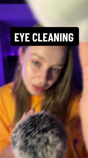 Gentle ASMR Eye Cleaning to Remove Spider Web | Relaxing & Sleep-inducing Treatment