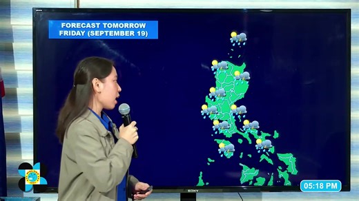 Bagyong Nando Update Issued at 5:00 PM, 18 September 2025 Via: DOST-PAGASA Alas 4 sini nga hapon nakita ang sentro sang bagyo Nando sa 1,260 km East of Central Luzon. Dala sini and hangin nga may kabaskugon nga 55 km/h near the center, kag may pag madlos sa 70 km/h. Naga giho ini pa Northwestward sa kadasigon nga 15 km/h kag mabatyagan ang dala sini nga hangin sa kalaparon nga 380kms halin sa sentro. Sa karon wala pa sang ginbatak nga TROPICAL CYCLONE WIND SIGNALS tungod may kalayo-on pa ini sa 