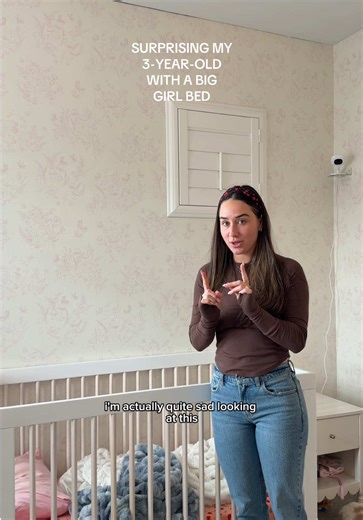 I’m crying all over again watching this 🥹😭 the bed is so cute and so HER and she looooves sleeping in it so yayayayy!!! #mom #diy #toddlermom #girlmom #daughter @Addison Bounds