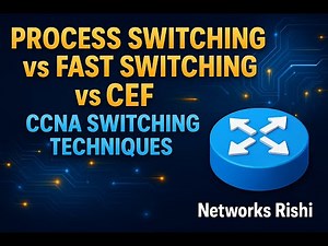 Process Switching vs Fast Switching vs CEF CCNA Switching Techniques Explained #ccna #networksrishi