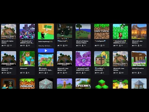 Testing knock off ROBLOX Minecraft games