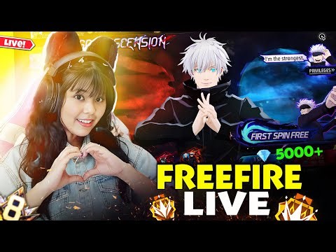 🔴FREE FIRE LIVE WITH RIYA AND 1 VS 4 GUILD TEST😎 #classyff #fflive #nonstopgaming #girlgamer