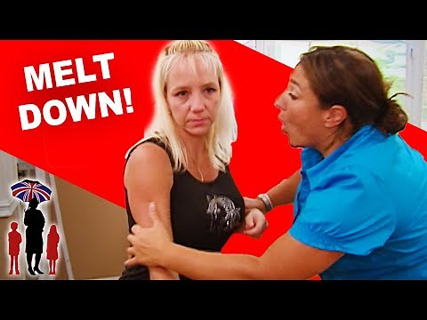 Mom Melts Down When Supernanny Disciplines Her Kids | Supernanny