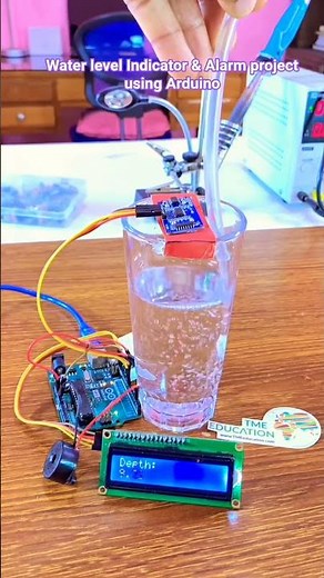 Water level indicator and alarm using Arduino #arduinouno #arduinonano #diy