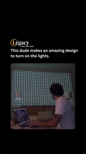 Legacy | Business | Tech on Instagram: "Don’t forget to follow (us) @legacy__2025 to learn something new everyday 🧠✨ A stunning projection mapping demonstration by 3D artist Zak Shineman in an ordinary bedroom, where synchronized Philips Hue smart bulbs cast interactive holographic hands that appear to toss a glowing ball seamlessly across the walls and surfaces. Controlled via a laptop running MadMapper software for precise light mapping, combined with animations created in Unreal Engine and r