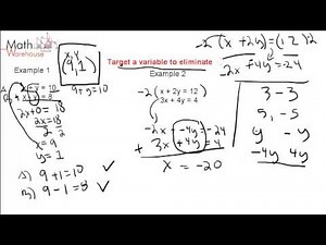 1.2 Elimination method for Solving Systems of Linear Equations
