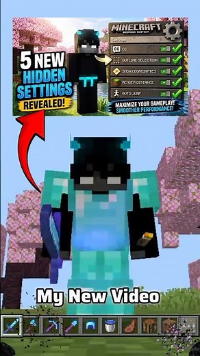 🚨NEW Minecraft Video is HERE!🔥Top 5 Bedrock Settings You NEED to See!🤯 #minecraft #shorts #viral