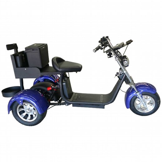 Fat Tire 3-Wheel “Rebel Trike XR” Electric Golf Scooter - Extended Range