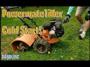 Powermate Rear Tine Tiller Cold Start (18 in. 196cc Gas 4-Cycle Home Depot)